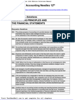Principles of Accounting Needles 12th Edition Solutions Manual