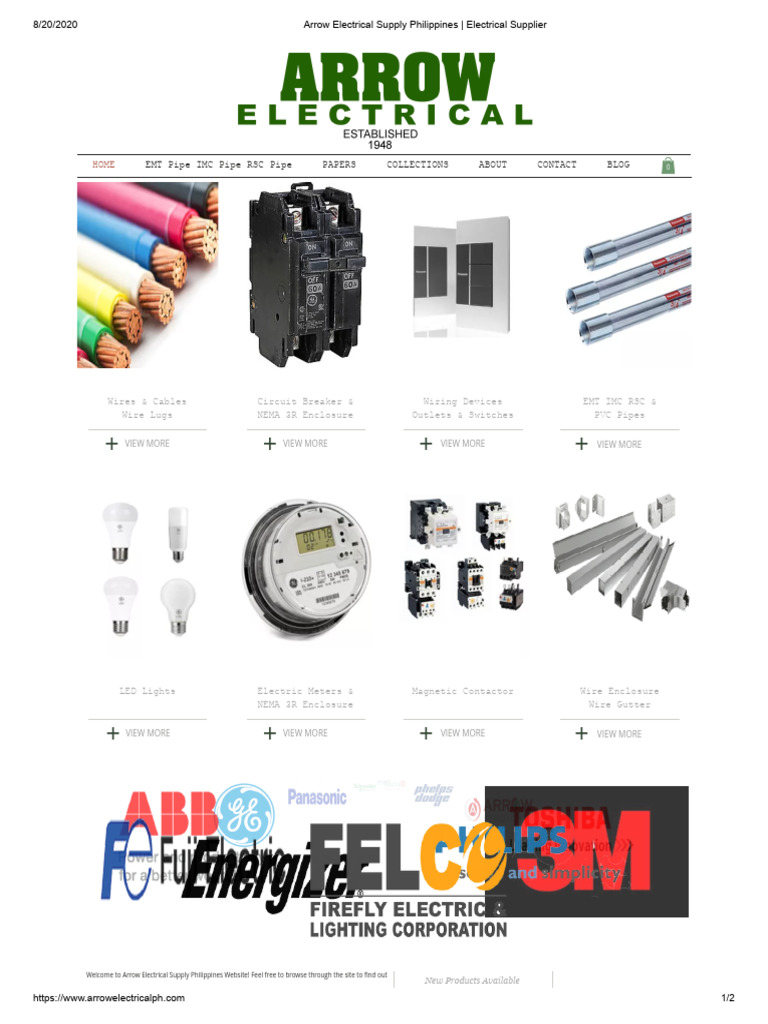 Arrow Electrical Supply Philippines _ Electrical Supplier | PDF ...