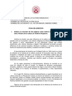 Semana I - Ficha - Historia de La Cultura Paraguaya I de Víctor Giménez