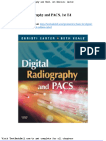 Test Bank For Digital Radiography and Pacs 1st Edition Carter