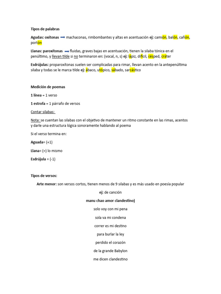 Guía de Poesía y Métrica | PDF | Poética | Fonética