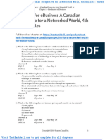 Test Bank For Ebusiness A Canadian Perspective For A Networked World 4th Edition Trites