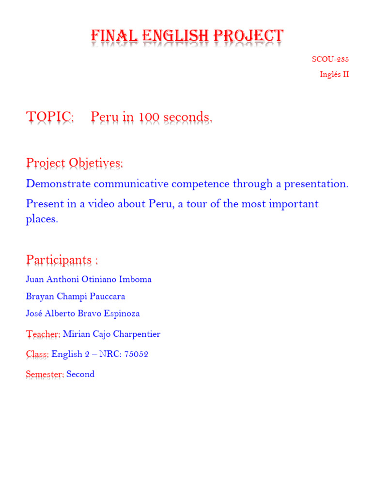 Final Project Pdf Food And Drink Foods