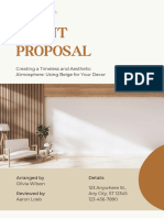 Brown Beige Aesthetic Minimalist Event Proposal