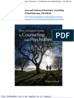 Test Bank For Theory and Treatment Planning in Counseling and Psychotherapy 2nd Edition