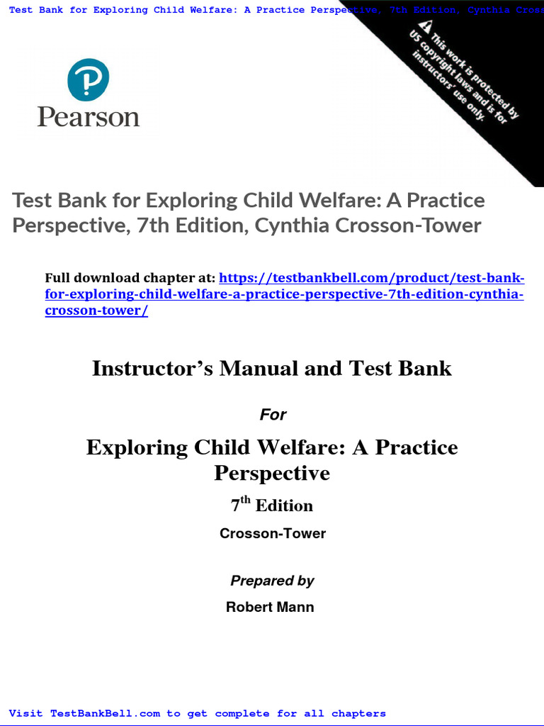Test Bank For Exploring Child Welfare A Practice Perspective 7th