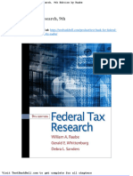 Test Bank For Federal Tax Research 9th Edition by Raabe
