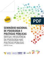 SEMINÁRIO NACIONAL DE PSICOLOGIA E POLÍTICAS PÚBLICAS