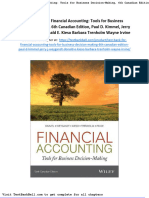 Test Bank For Financial Accounting Tools For Business Decision Making 6th Canadian Edition Paul D Kimmel Jerry J Weygandt Donald e Kieso Barbara Trenholm Wayne Irvine