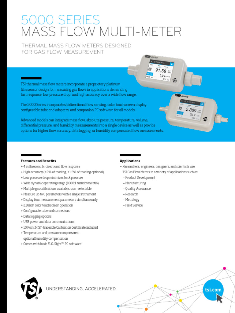 5000+Series+Flow+Meter Data Sheet PDF