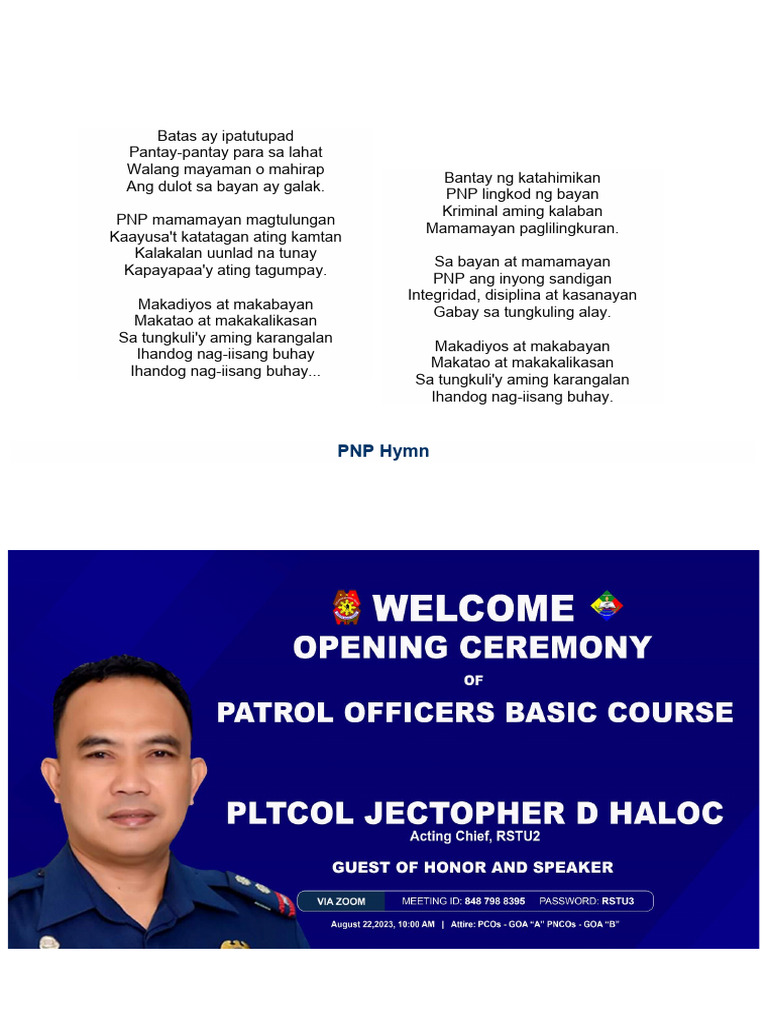 Program (Opening) POBC 2023 | PDF