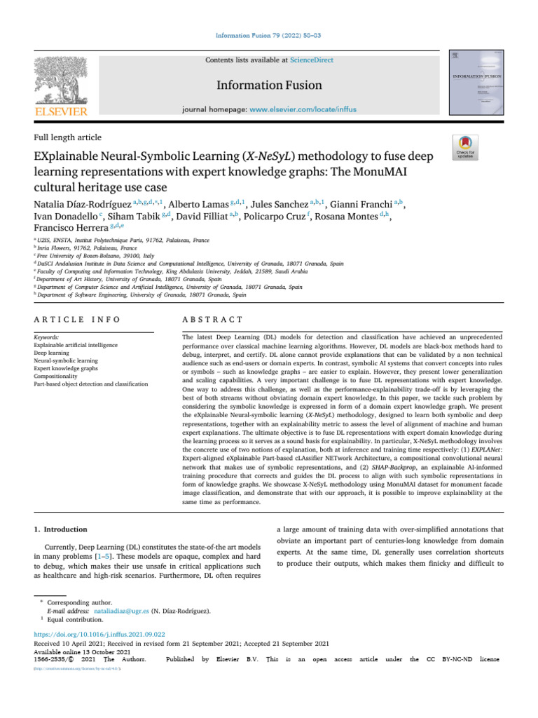 EXplainable Neural Symbolic Learning X NeSyL Methodology To Fu - 2022 ...