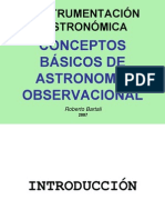 Conceptos Basicos de Astronomia Observacional