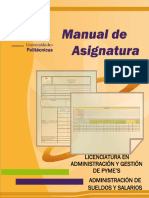 M.A. Administracicn de Sueldos y Salarios