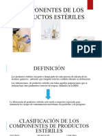 Componentes de Los Productos Esteriles