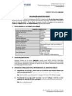 Distrito Fiscal de Lima Sur Fiscalía Provincial Penal Corporativa de Chorrillos Primer Despacho