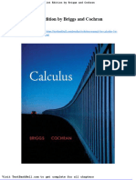 Solution Manual For Calculus 1st Edition by Briggs and Cochran