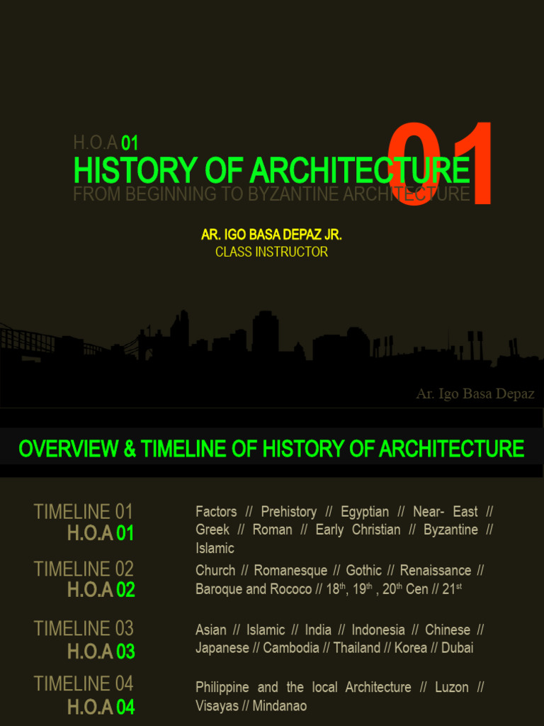 Overview of Architectural History Timeline | PDF | Anno Domini | Common Era