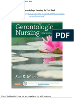 2015 Gerontologic Nursing 5e Test Bank