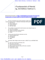 Test Bank For Fundamentals of Mental Health Nursing 3rd Edition Kathryn C Neeb