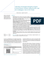 Comparative Evaluation of Marginal Integrity of Glass