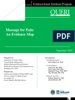 Massage For Pain An Evidence Map Author Paul G Shekelle