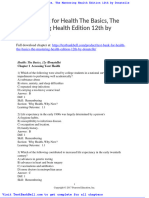 Test Bank For Health The Basics The Mastering Health Edition 12th by Donatelle