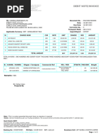 Debit Note/Invoice: Remarks: N/A