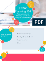 Event Planning 101 2019
