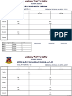 Jadual Guru Kaa