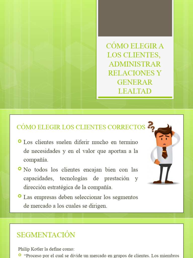 Estrategias para Seleccionar y Retener Clientes | PDF | Marketing ...