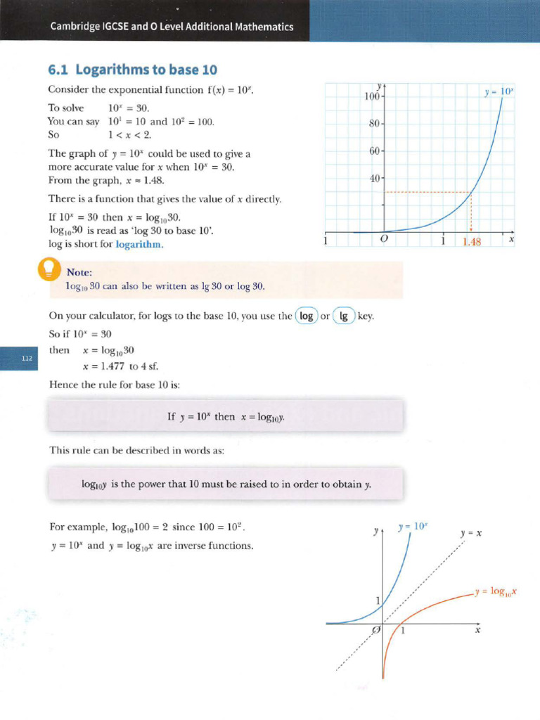 Cambridge Igcse and o Level Additional Mathematics Coursebook ...