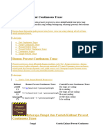 Soal Present Continuous Tense