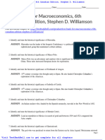 Test Bank For Macroeconomics 6th Canadian Edition Stephen D Williamson