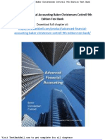 Advanced Financial Accounting Baker Christensen Cottrell 9th Edition Test Bank