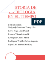 Historia de La Biologia en El Tiempo