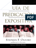 Guía de Predicación Expositiva, Stephen F. Olford