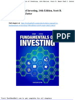 Solution Manual For Fundamentals of Investing 14th Edition Scott B Smart Chad J Zutter