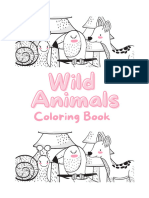 Coloring Book Wild Animals