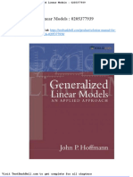 Solution Manual For Generalized Linear Models 0205377939