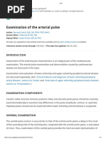 Arterial Pulse Locations and Types | PDF | Pulse | Heart