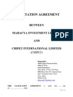 Facilitation Agreement - Chipet International Limited
