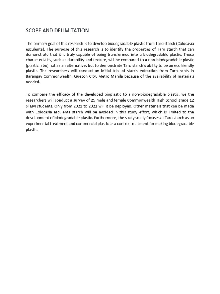 Scope and delimitation pdf