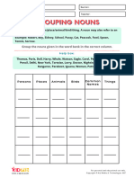 Grouping Nouns Printable Worksheets For Grade 2