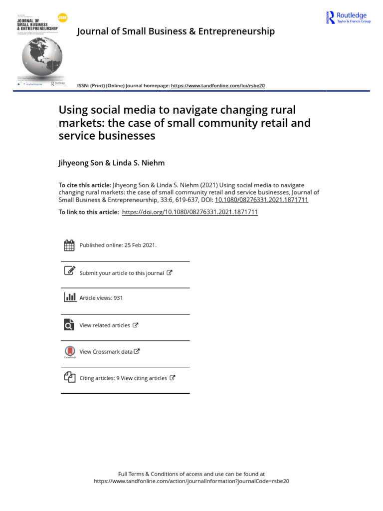 Social Media Strategies for Rural Businesses | PDF | Popular Culture ...