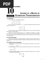 Inverse of Matrix by Elementary Transformation