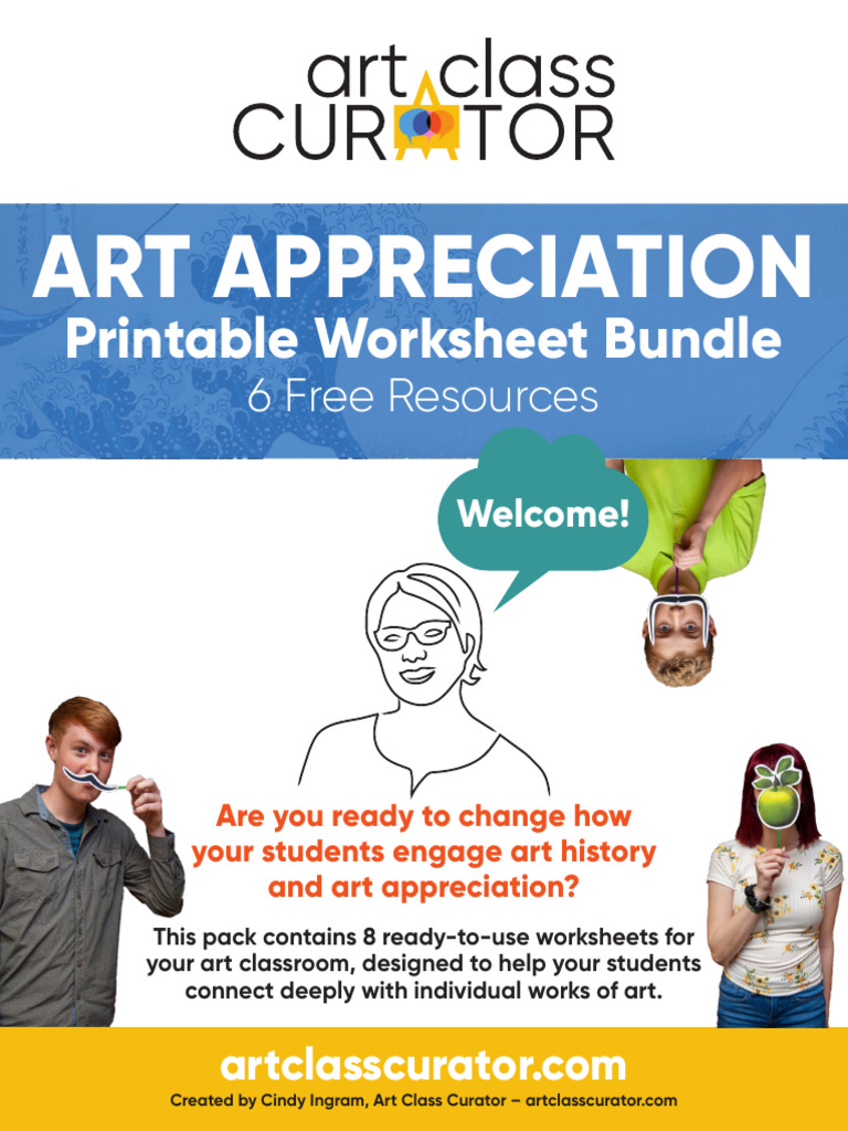 ArtClassCurator-ArtAppreciationPrintableWorksheetBundle-FREE | PDF ...