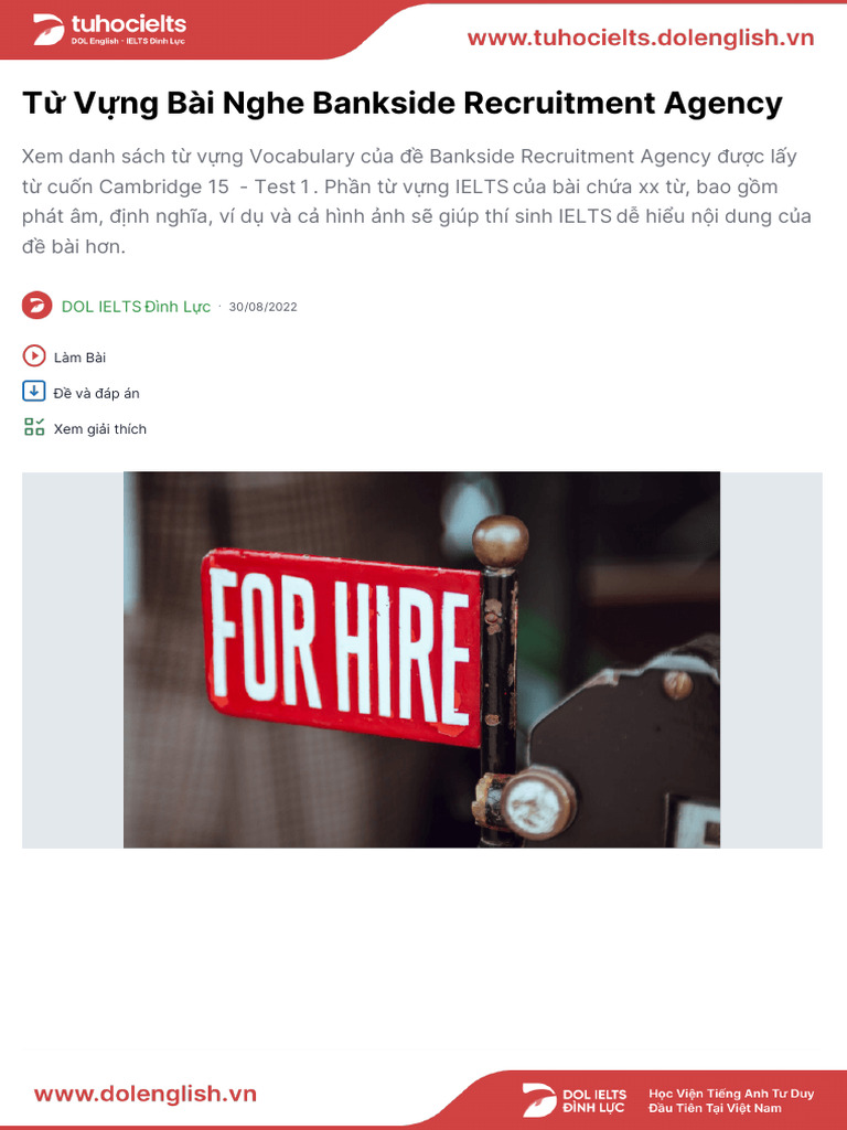 Bankside recruitment agency pdf