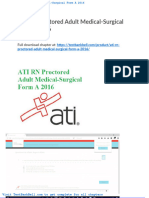 Ati RN Proctored Adult Medical Surgical Form A 2016