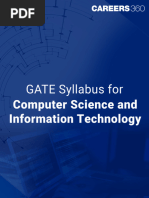 GATE Syllabus Computer Science and Information Technology